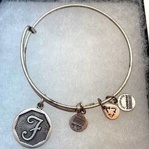 Brand new silver Alex and Ani bracelet with the initial S